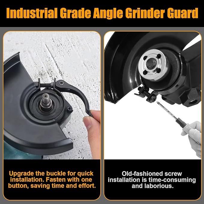 5.3" 135mm Grinder Guard for 5" 4-1/2 4"Compatible Dewalt Milwaukee Bosch Makita Ryobi Metabo Angle Grinders, for 125mm 115mm Angle Grinder Wheel Replacement Parts Angle Grinder Safety Guard