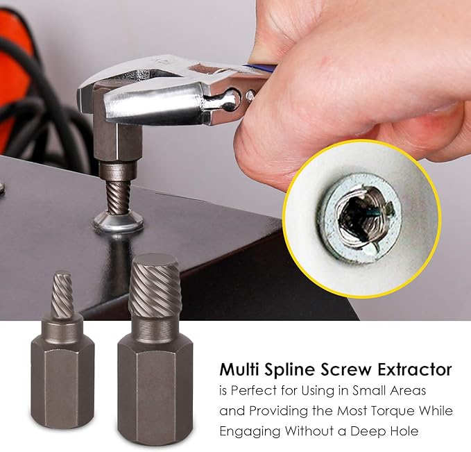 Topec 49pcs Screw Extractor/Drill Bit Set, Professional Remove Set for Removing Broken Studs, Bolts, Socket Screws and Fittings