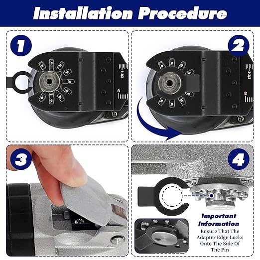 22Pcs Oscillating Multi-Tool Blades, Oscillating Tool Blade Metal, Oscillator Multitool Saw Blades for Soft Metal, Wood Nails, Plastic Cutting, Compatible with Rockwell Fein