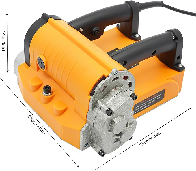 4580W Concrete Planer Electric Wall Planer Handheld Power Planer Wall Machine Planing Adjustable Depth 1-4mm for Drywall and Plaster Homes,Decoration Industries,Construction Sites