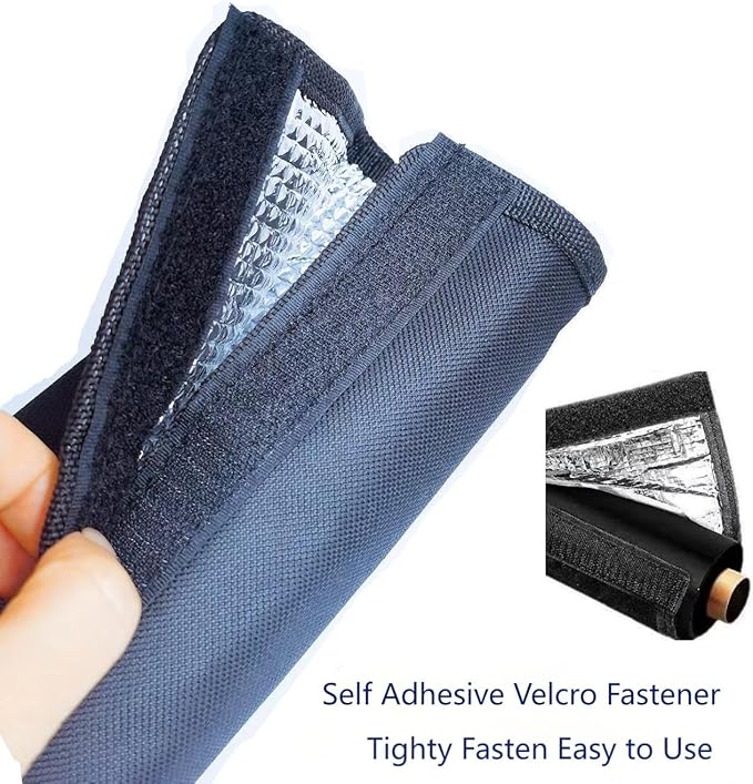 HVAC Pipe Insulation Wrap 3 Layers Flexible AC Line Insulation Cover 72 X 10.2 Inch Air Conditioner Hose Insulation Sleeve for Outdoor Mini Split