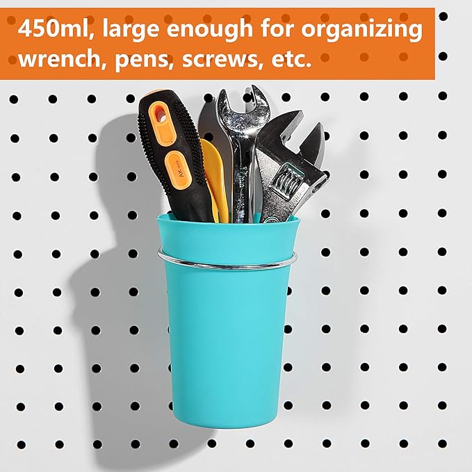 Pegboard Hooks, Pegboard Rack, Peg Locks, for Organizing Various Tools, 251 Pieces