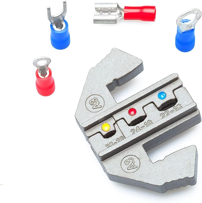 Wirefy Crimping Die for Small Diameter Insulated Terminals - 26-16 AWG