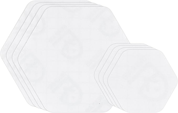 GEAR AID Tenacious Tape Hex 2.5” and 1.5” Repair Patches, Peel-and-Stick to Fix Holes and Burns in Down Jackets, Rain Gear, Tents, Tarps and More