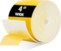 Pipe Insulation Tape, Pipe Wrap Insulation Foam Tape Self Adhesive, Outdoor Water Pipe Insulation Roll for HVAC, AC Line Insulation, 4 inch x 16.5 FT Heat Tape for Water Pipe, White