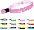 100 Colored Wristbands - Lightweight Pink Concert Party Wrist Straps