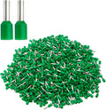 XHF 1000 PCS AWG 22/0.5mm² Wire Ferrules Insulated Copper Crimp Connectors, Crimp Pin Cord End Terminals Green