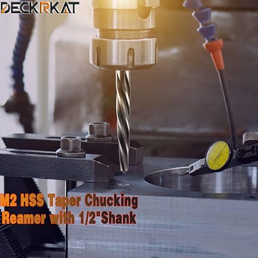 1-1/4" Reamer Drill Bit for Metal, M2 HSS Taper Reamer for Steel, Alloy, Wood, Plastic to Align, Enlarge Holes – 5-Spiral Flutes,1/2"Non-Slip Shank, 32mm Car Reamer, Bridge Construction Reamer.