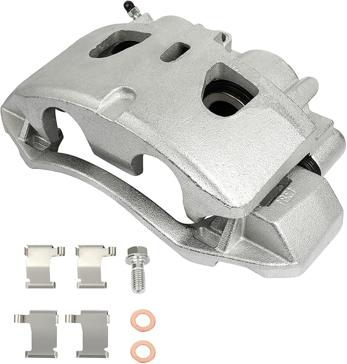 cciyu Front Left Brake Caliper Assembly w/Bracket 18B5303 For Chevy For Silverado 2500 HD/For Silverado 3500 HD/For Suburban/For Suburban 3500 HD,For GMC For Sierra 2500 HD/For Sierra 3500 HD