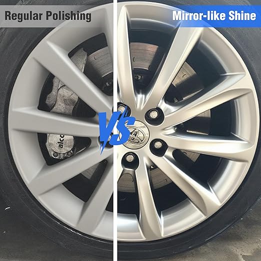 2PCS 8" Airway Buffing Wheel with 5/8" Arbor Flange-Free Hub，Blue Buffing Wheels for Angle Grinder, Heavy Cutting Metal Polishing Wheel for Aluminum Wheels Stainless Steel Metal Surface Prep