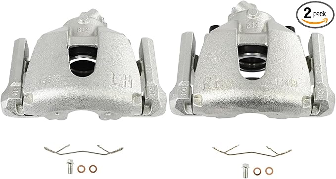 SCITOO 19B2942E 19B2943E Front Left & Right Disc Brake Calipers w/Bracket Fit For Mazda For 3 2008-2009 2011-2013,For Mazda For 3 Sport 2011-2013,For Mazda For 5 2008-2010 2012-2015, Single Piston
