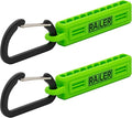 Screwdriver Bit Holder Storage Organizer – Railer 10-Hole Hi-Vis Green Bit Holder with Carabiner - 2 Pack