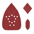 120pcs Mouse Sander Sandpaper, Detail Sander Sandpaper Sanding Sheets, Mouse Sander Pads Sanding Paper 60 120 180 240 Grit for Detail Sander, Finger Sander -FBD12