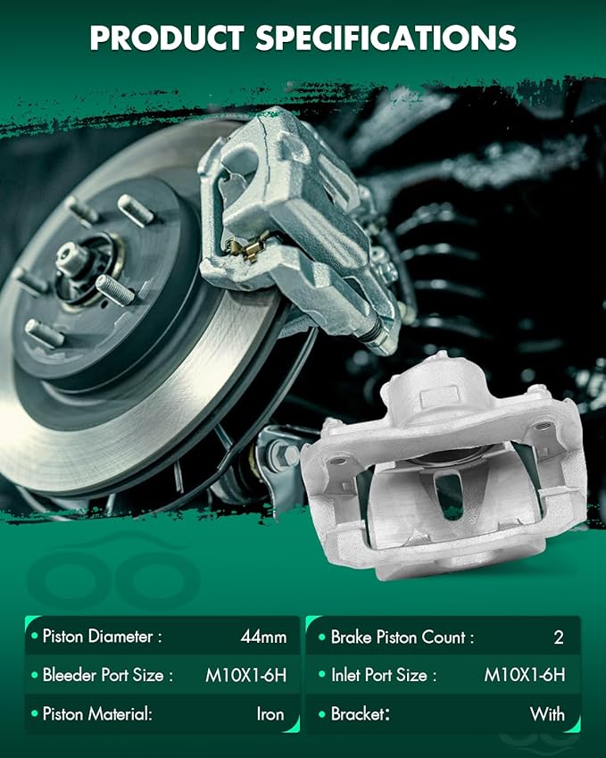 SCITOO 19B3194 Front Left Disc Brake Caliper Assembly w/Bracket For Pontiac For Vibe,For Scion For iM/For tC,For Toyota For Corolla iM/For Matrix/For RAV4