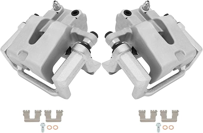 SCITOO Rear Left+Right Brake Calipers With Bracket 18B4970 18B4971 Compatible For Chrysler 300 2005-2018 For Dodge Challenger 2009-2018 For Dodge Charger 2006-2018 For Dodge Magnum 2005-2008