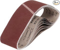 HARFINGTON 4 x 36 Inch Sanding Belts, 3 Pcs 180 Grits Aluminum Oxide Abrasive Belt Sander File Belt for Woodworking, Metal Polishing, Knife Sharpener