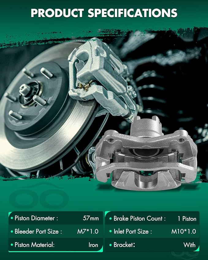 SCITOO 18B5033C Front Right Disc Brake Caliper Assembly w/Bracket For Mitsubishi For Lancer 2008-2017