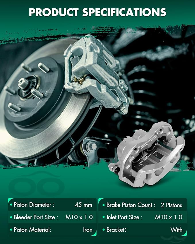 SCITOO Front Left Brake Caliper With Bracket 19B2870 Compatible For INFINITI M45 2003-2004,For INFINITI Q45 2002-2006