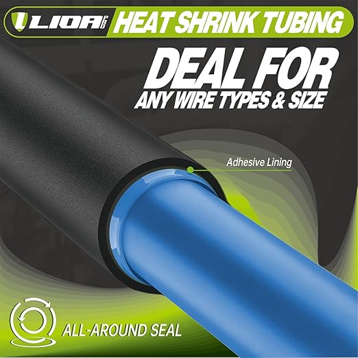 Heat Shrink Tubing 50 Feet Roll, 3:1 Ratio Adhesive Lined Marine Grade Shrink Wrap Tubing,Industrial Heat Shrink Tube Electrical 1in Red