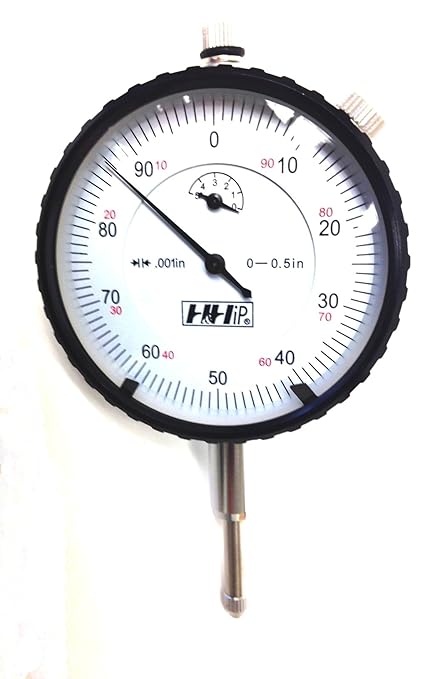 HHIP 4400-0004 Pro Series AGD Group 2" Dial Indicator, .001" Graduation, 0-100 Reading, 0-0.50" Range