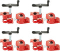 Wood Gluing Pipe Clamp Set | 1/2" Heavy Duty Woodworking Cast Iron Pipe Clamps Quick Release Pipe Wood Clamps (4 Pack, 1/2")
