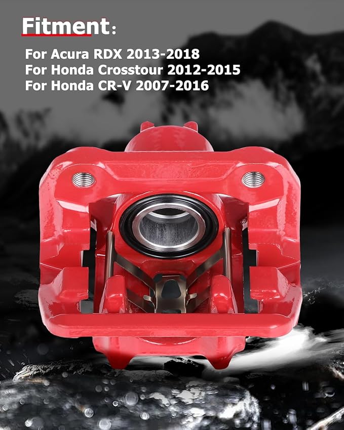 cciyu Rear Right Brake Caliper Assembly w/Bracket 19B6887 2013-2018 For Acura For RDX,2012-2015 For Honda For Crosstour,2007-2016 For Honda For CR-V