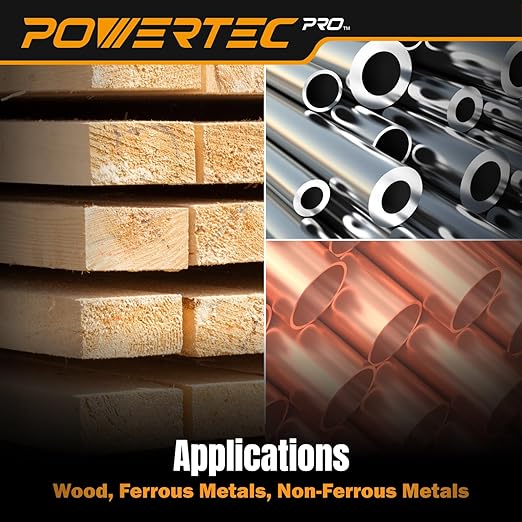 POWERTEC PRO 50PK, 5 Inch Sanding Discs Hook and Loop, 120 Grit, Ceramic Orbital Sander Sandpaper for 5 & 8 Hole Random Orbital Sanders - Automotive, Paint, Metal, Woodworking (45312C-50)