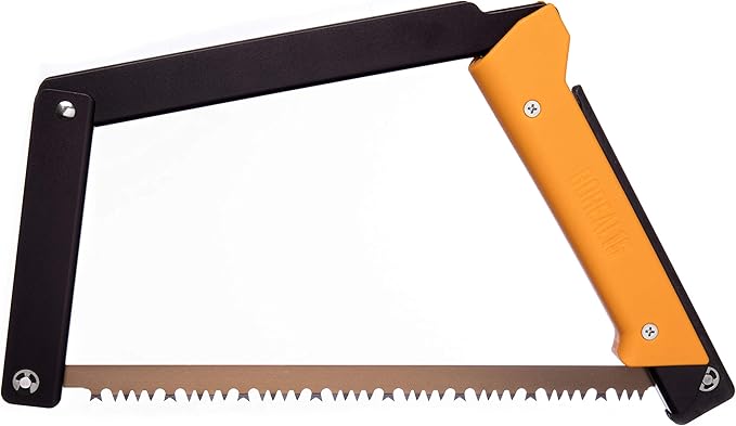 AGAWA - BOREAL15 -> 15 Inch Folding Bow Saw (Black Frame - Yellow Handle - All Purpose Blade)
