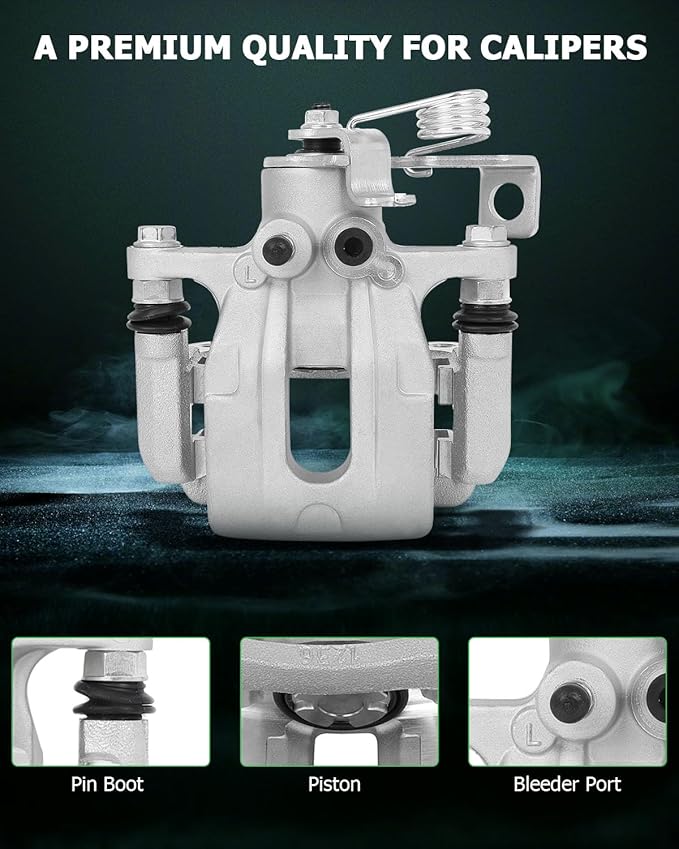 SCITOO 19B6455 Rear Left Disc Brake Caliper Assembly w/Bracket For Hyundai For Elantra 2011-2016,For Hyundai For Elantra Coupe 2013-2014