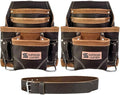 Professional Leather Tool Bag, Top-Grain Leather, Organizer, Protects Tools, Enhances Work Efficiency