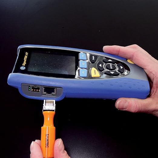 TREND Networks | R156005 | SignalTEK NT | Touchscreen Copper & Fiber Network Transmission & Bandwidth Tester Kit | Troubleshoot Data Cabling & Ethernet Network Issues