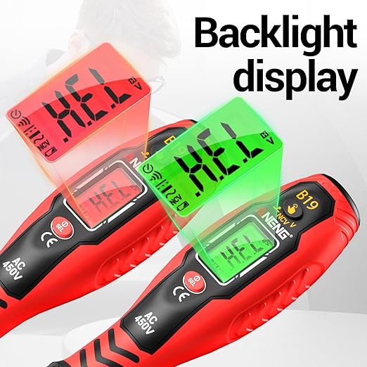 Multimeter with Voltage Tester Screwdriver Measures Non Contact Voltage Detector,Current,Resistance,Continuity,Diodes,Dual Range AC 11V/30V-1000V,Live/Null Wire Electric Tester with LCD Display