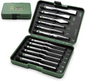 12-Piece Punch and Chisel Set, Including Pin Punch, Cold Chisel, Taper Punch, Center Punch, Carrying Case, Widely Used in Factories, Repair Shops, Home