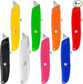 DIYSELF 8 Pack Box Cutters, Premium Utility Knife, Box Cutter Retractable Heavy Duty, Box Opener, Razor Blades Utility Knife for Cardboard and Boxes