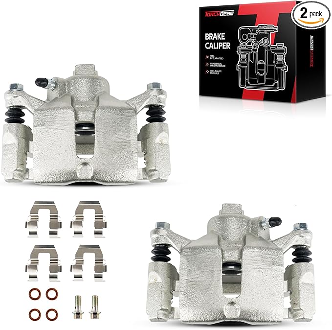 Torchbeam Rear Brake Calipers Set for Chevrolet 2000-2010 Impala, Chevrolet 2000-2007 Monte Carlo, Pontiac 1997-2003 Grand Prix, Rear Left and Rear Right Calipers Replace # 18B4644+18B4645
