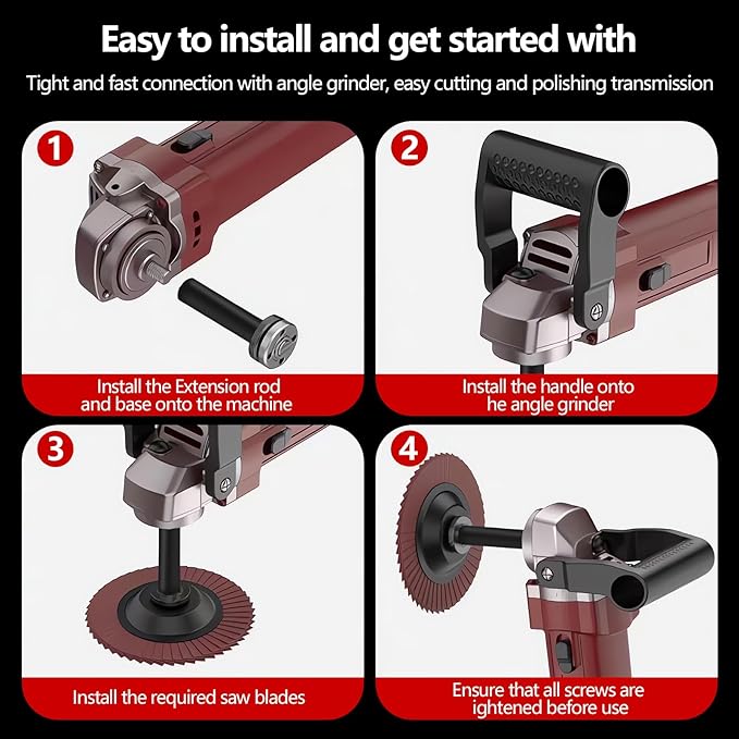 5/8"-11 Thread Angle Grinder Extension Kit,Available in 2 inch, 3 inch, 4 inch,5 inch Sizes Grinder Extension Shaft,for Car Polishing, Buffing & Wood Carving & DIY Projects