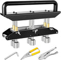 Three Station Edge Roller Bender 0-90° Bending Angle，Sheet Metal Bender Edge Roller 3 Station Design Edge Roller，Suitable for Sizes 29 to 22 Steel, Making 5/8 "to 4" (16 to 102 mm) Elbows