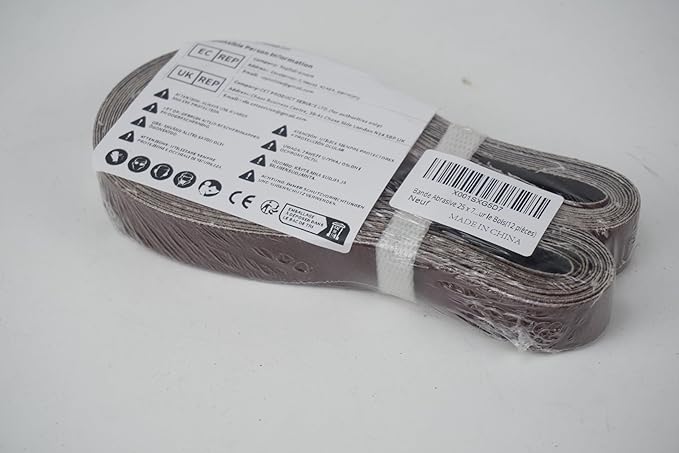 1x30 1 x 30 inch Sanding Belt Pack 1-Inch x 30-Inch,12 Pcs(4 Each of 80 120 150 Grits) Aluminum Oxide for Sander