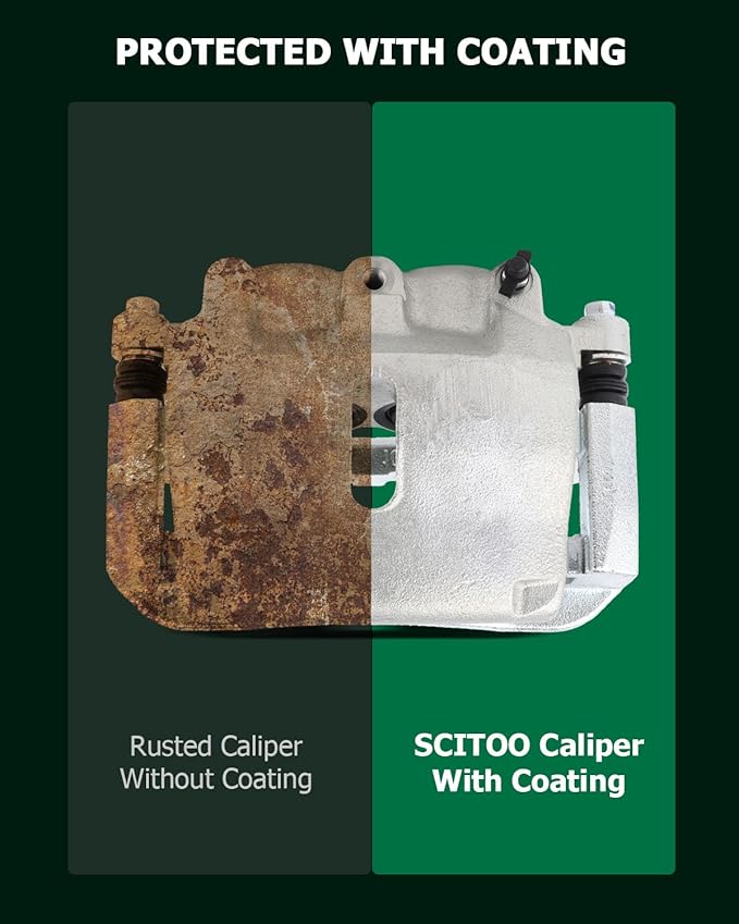 SCITOO Front Left Brake Caliper With Bracket 18-B4975 Compatible For Ford For F-150 2005-2008 For Lincoln Mark LT 2006-2008