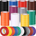 Qilery 60 Pack Electrical Tape Waterproof 3/4 in x 65 ft Electric Wire Tape for Any Weather Under 600v Home Outdoor Insulating Wire Wrapping(Multi Colors)