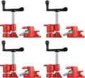 Wood Gluing Pipe Clamp Set | 3/4" Heavy Duty Woodworking Cast Iron Pipe Clamps Quick Release Pipe Wood Clamps (4 Pack, 3/4")