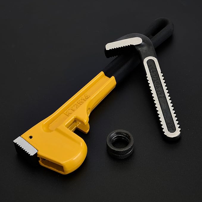 18 Inch Heavy Duty Pipe Wrench, Forged Steel Adjustable Plumbing Tool with Non-Slip Serrated Jaw, Built for Larger Pipes & Maintenance Tasks