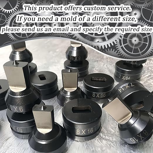 Hydraulic Punch Dies for CH-70, CH-70 Hydraulic Round Hole Punch Die Set, Upper Mold Dia: 26mm, Lower Mold Dia: 40mm for Steel, Copper, Aluminum and Heavy Duty Metal (19mm)