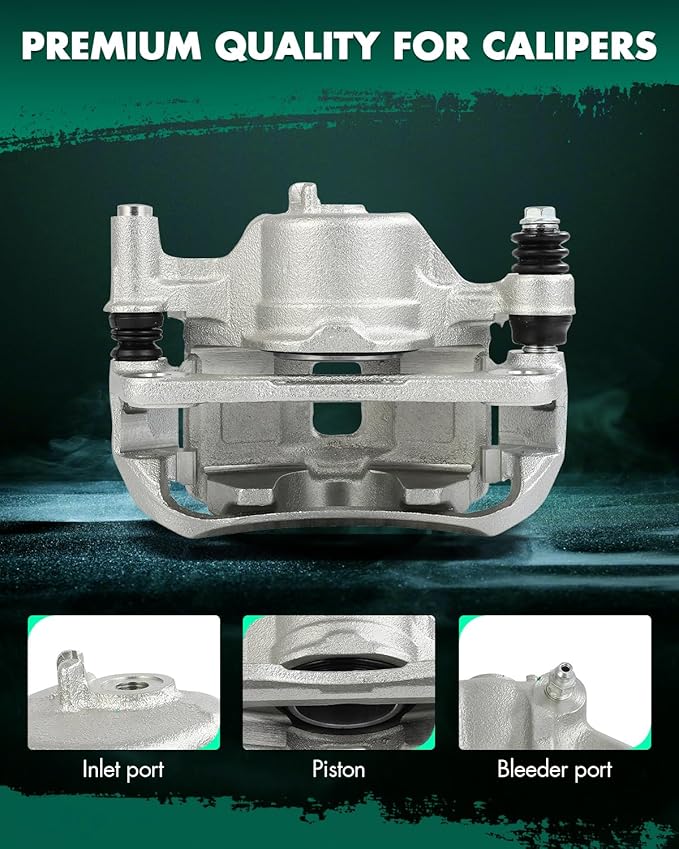 SCITOO Front Left Brake Caliper With Bracket 19B1493 Fit For Hyundai For Accent 2000-2005,For Hyundai For Excel 1990-1994,For Hyundai For Scoupe 1991 1993-1995,For Mitsubishi For Precis 1990-1994