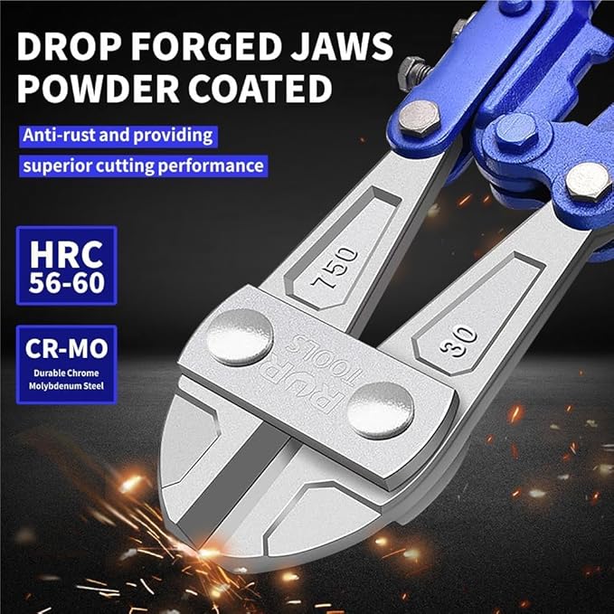 8-inch Mini Bolt Cutters – Wire Cutters Heavy Duty & Cable Shears for Crafting, DIY, and Electrical Work. Durable Steel Blades Wit (Blue, 8-inch)
