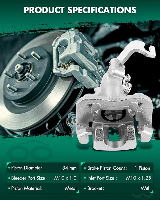 SCITOO 19-B2068 Disc Brake Caliper Assembly with Bracket Fit For Acura TSX 2004 2005 2006 2007 2008,For Honda For Accord 1998 1999 2000 2001 2002 2003 2004 2005 2006 2007