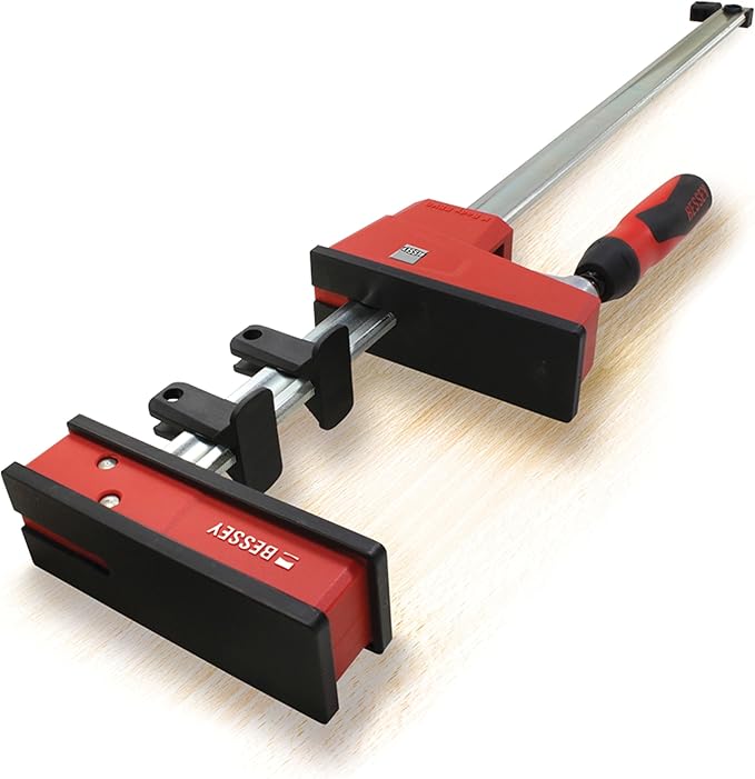 BESSEY KRE3531, 31 In., Parallel Clamp, K Body REVO Series - 1700 lbs Nominal Clamping Force , Spreader, and Woodworking Accessories - Clamps and Tools for Woodworking, Cabinetry, Case Work