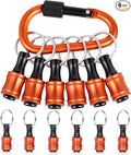 Bit Holder 1/4 inch Hex Shank Screwdriver Bits Holder Extension Bar Keychain Screw Adapter Drill Change Hand-held Screwdrivers Drill Bits Holder Portable