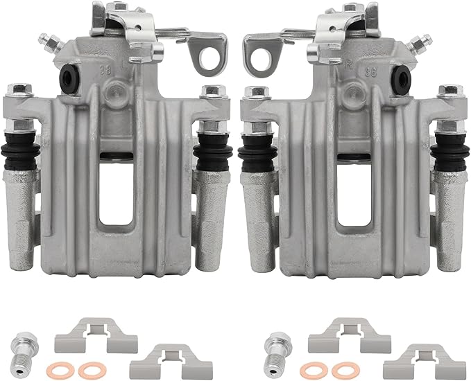 SCITOO 19B2571 19B2570 Rear Left & Right Disc Brake Calipers Assembly w/Bracket For Audi For TT 2000,For Volkswagen For Beetle 1998-2000,For Volkswagen For Golf 1999,For Volkswagen For Jetta 2000