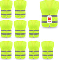 Safety Vest, Reflective High Visibility Construction Vest for Men, Work, Cycling, Runner, Surveyor, Volunteer, Road